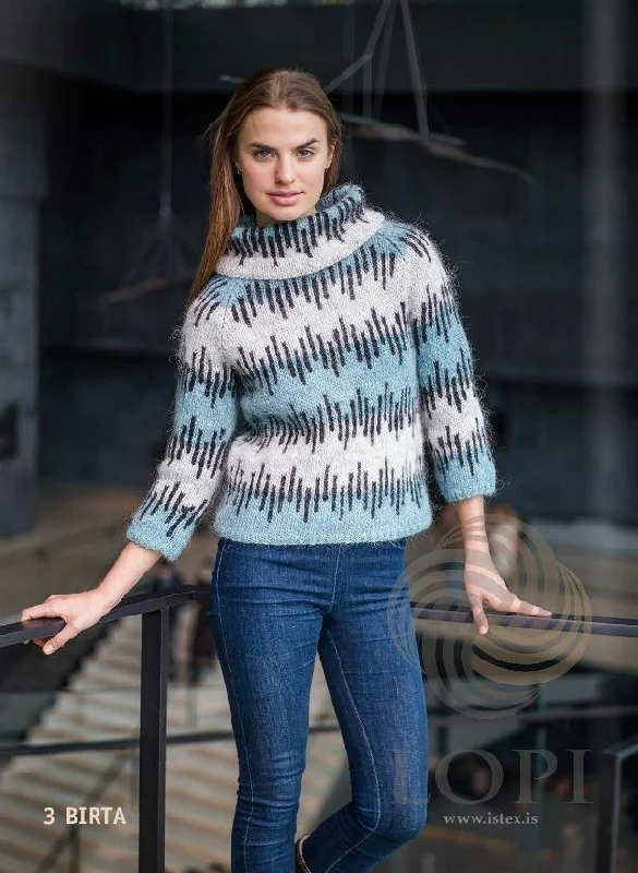 Birta - Custom made Icelandic Sweater Bright Pastel Dark