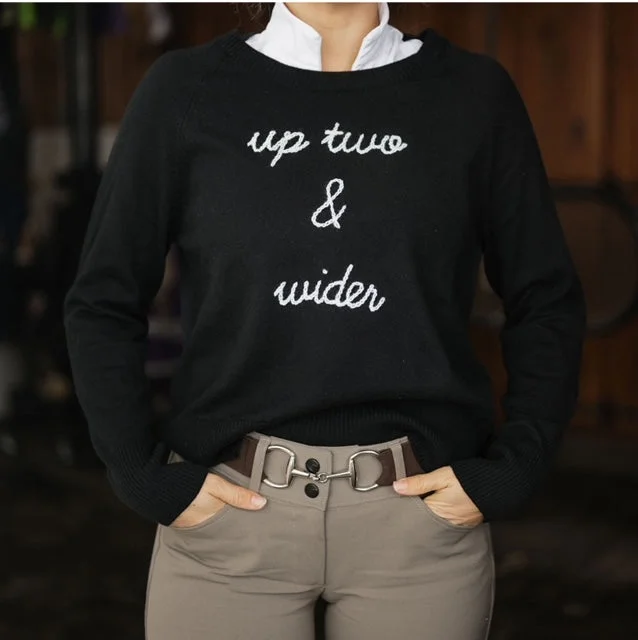 Up Two & Wider Eco Cotton Crew Sweater Fitted Slim Tailored