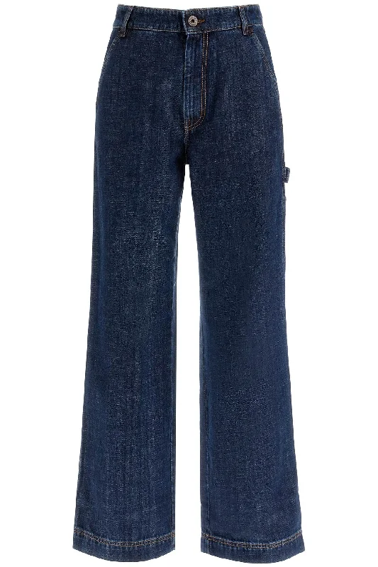 Davina Cargo Jeans  - Blue Chic Vintage-Inspired Denim Jeans