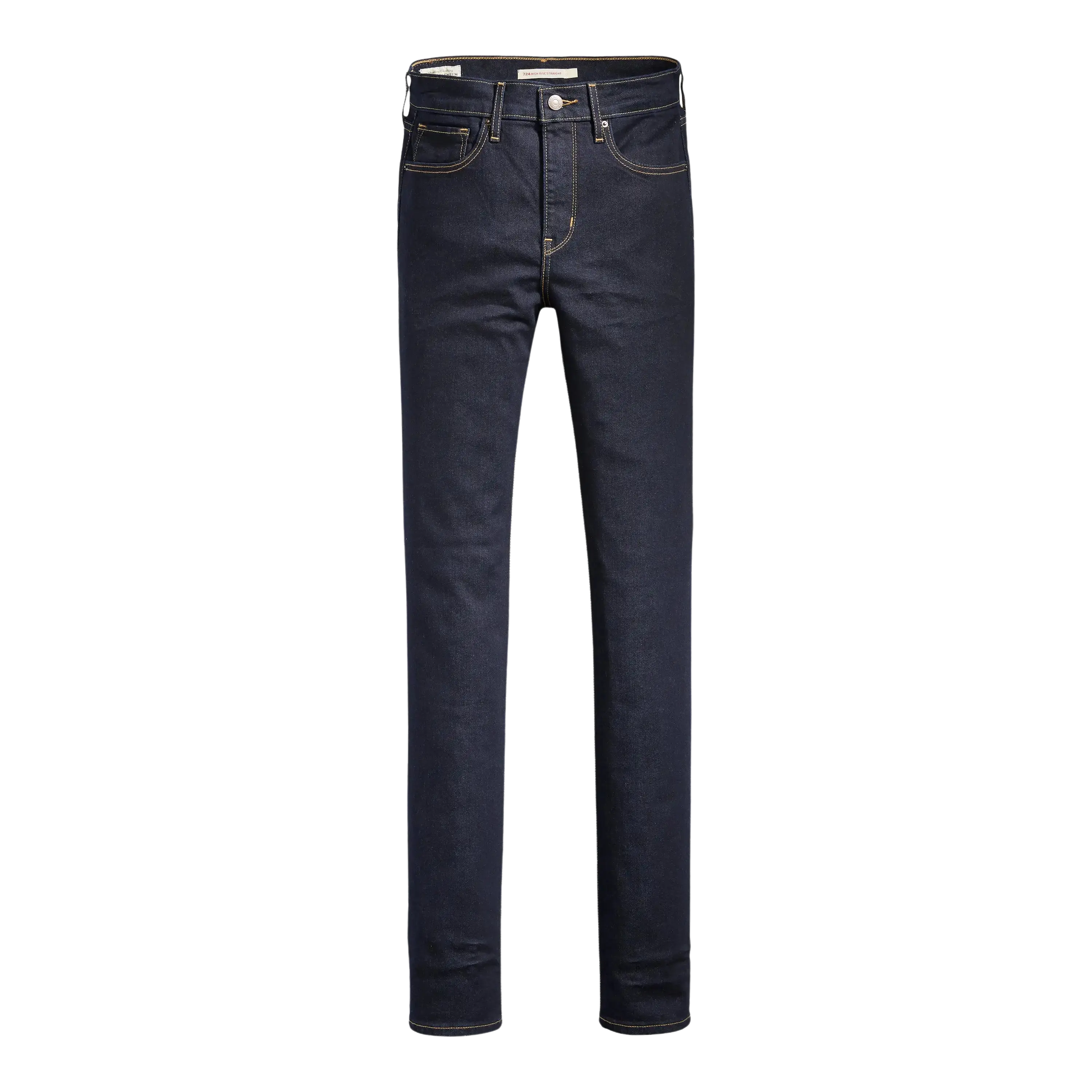 Levi's 724 High-Waisted Straight Jeans in To The Nine Comfortable Full-Length Denim Jeans