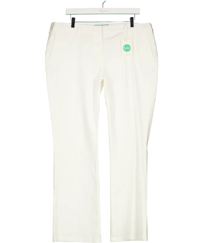 Boden White Bootleg Jeans UK 18 Trendy Colored Denim Jeans