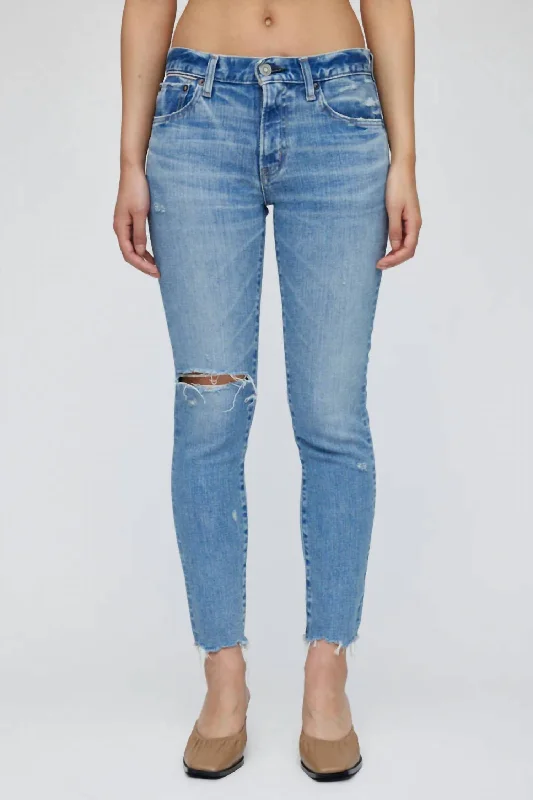 Depew Skinny Jeans In Light Blue Elegant Tapered Leg Denim