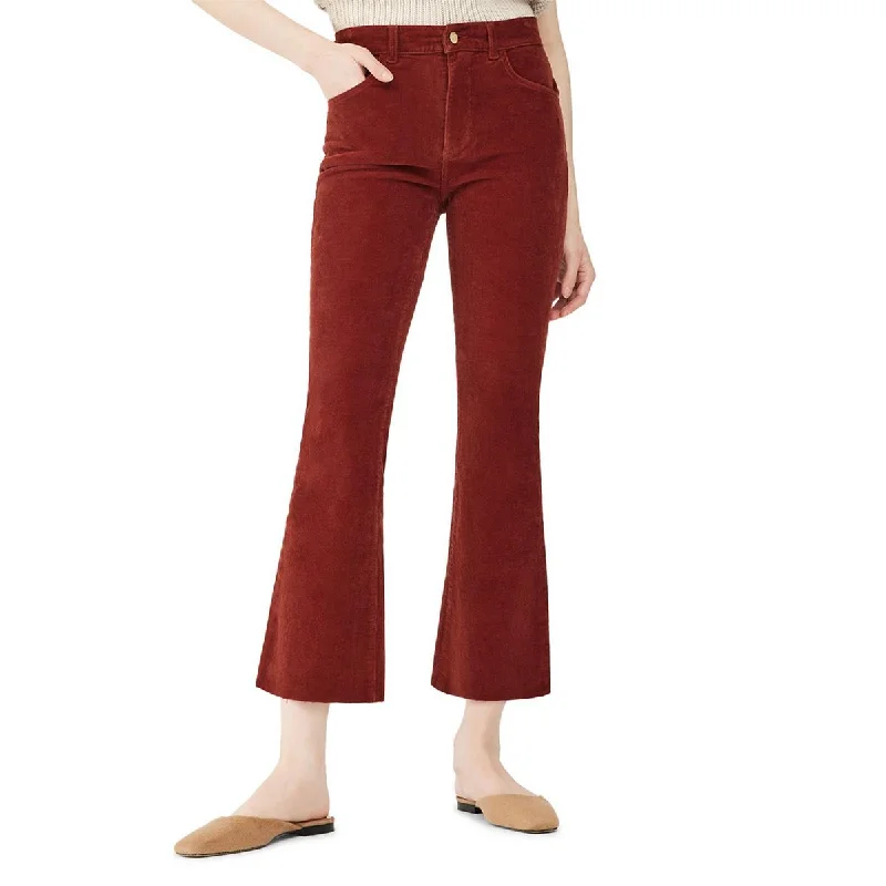 DL1961 Womens Bridget Corduroy High Rise Bootcut Jeans Trendy Flared Leg Jeans