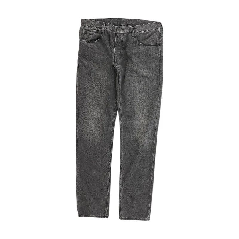 Gray Solid Jeans Trendy Layered Pocket Jeans