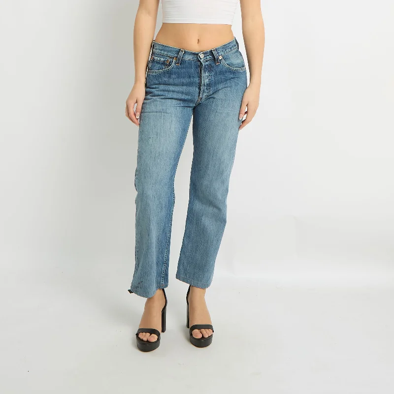 Levi's Straight Leg Jeans - UK 10 Trendy Bootcut High-Waisted Jeans