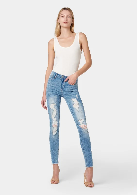 Tall Daniela Distressed Jeans Stylish High-Rise Mom Jeans