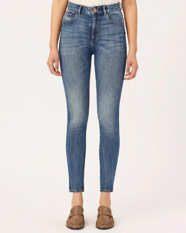 Farrow Skinny Jeans Chic Double Waistband Jeans