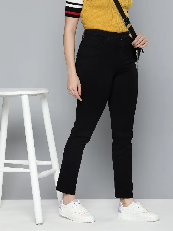 Women's High Rise 721 Skinny Fit Jeans Casual Straight-Leg Jeans