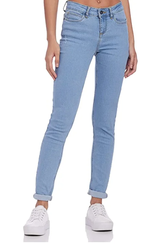 Women's Skinny Fit Jeans Trendy Flared Leg Jeans